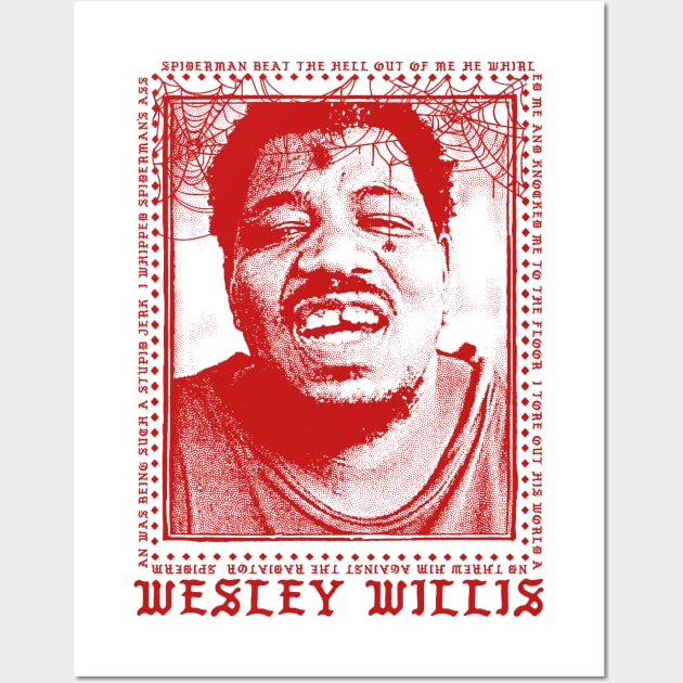 Wesley Willis /// Retro Style Fan Art Design Wall Art by DankFutura